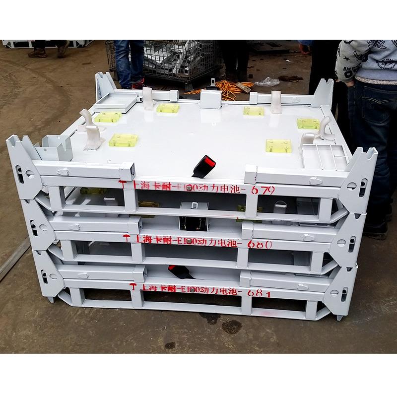 新能源汽车动力电池专用料架聚氨酯EVA垫板可堆叠料架重型承重