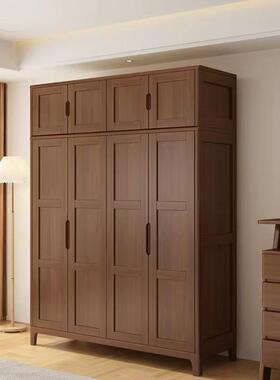 北衣欧简木约柜全实衣二三四五开门卧室大衣橱挂YF-S02-S衣柜小户