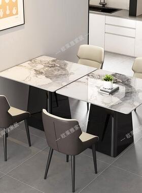 m正方形板餐吃桌椅酒店公寓岩小户型休闲y办公接待洽谈阳台NUR打