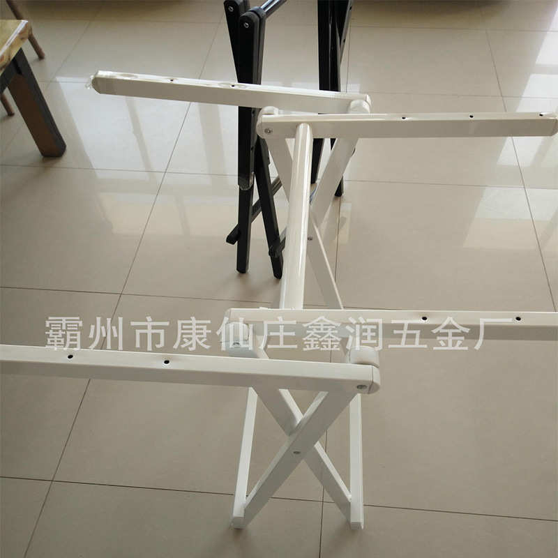 折叠手提桌架简易方管桌子架家用可移动餐桌架户外摆摊桌腿架子