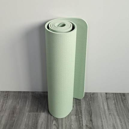 高档尺寸瑜伽垫t操pe材质无味防滑加大宽厚减震隔音跳健身垫初学