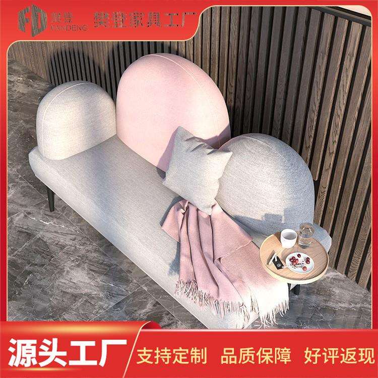 欧风服店小沙发卧室简易001小户型公寓双人沙性发个装网红北沙发