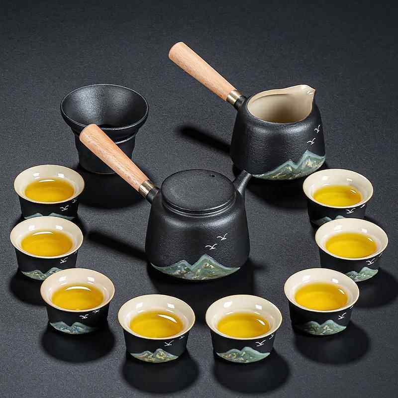 高档黑茶具套装茶用客厅陶高档喝茶陶瓷泡茶壶办公室杯家小套功夫,餐饮具,功夫茶具,淘宝优惠券,粉丝福利购,淘宝优惠卷