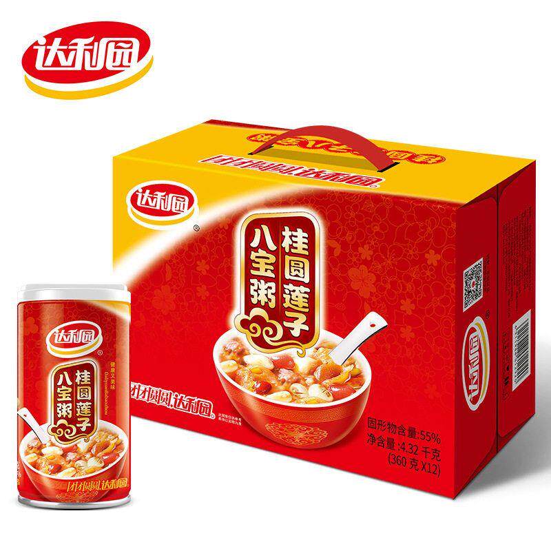 达利园八宝粥360g12罐箱多口味营养早餐速食即食食品多种风味送礼