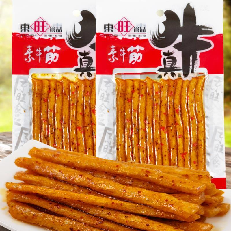 31g东旺真牛顶牛素牛筋辣条湖南特产麻辣食品真空包装嚼劲零食