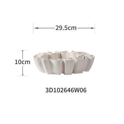 3d工艺品美omaysn斯果盘陶瓷装饰客厅花瓶陶瓷打印摆件傲
