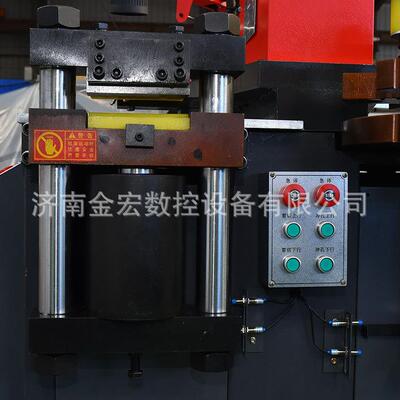 母303K线加工机双加冲头压弯铜铝排平整压剪切功多能弯折机母线工