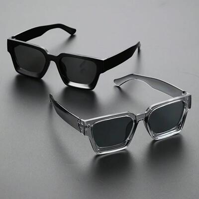 1/2Pc S Classic Fashion Square Plastic Frame Women Sunglasse