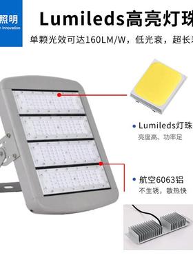 LEDW模组隧道灯400大功IQP杆率球场灯公路广场码头高灯户外投光灯