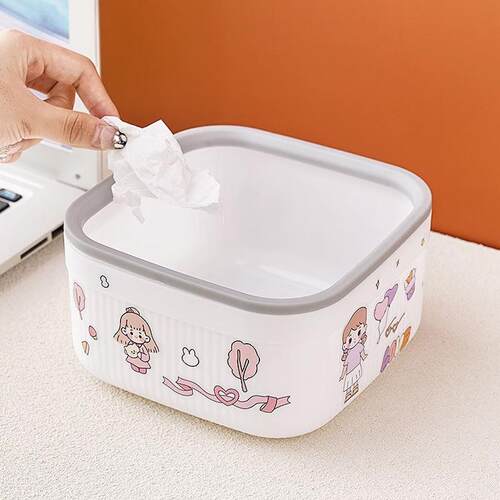 Cute Mini Desktop Trash Can for Office Table, Living Room Co