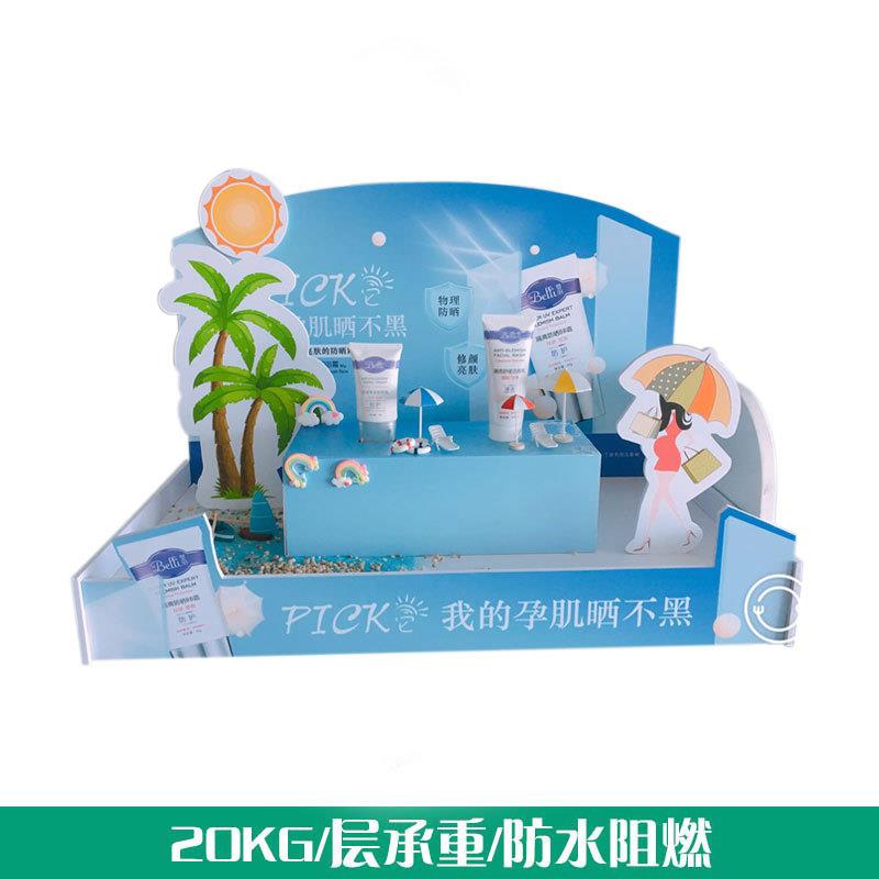 纸货架雪弗板展示架制作超市便利店小货架促销酒水桌面水果架