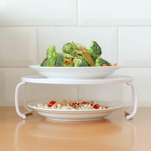 Microwave Storage Rack for Heating Meals, Multi-level Steami