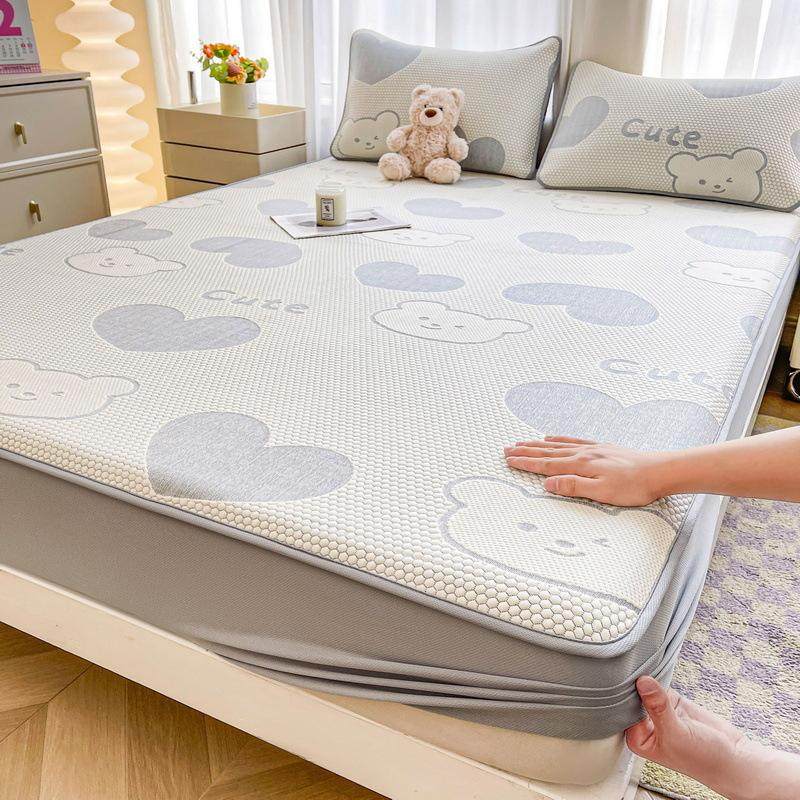 a类冰豆豆凉席三件套夏季可机洗凉豆豆床笠夏天学生宿舍单人席子,床上用品,冰丝席,淘宝优惠券,粉丝福利购,淘宝优惠卷