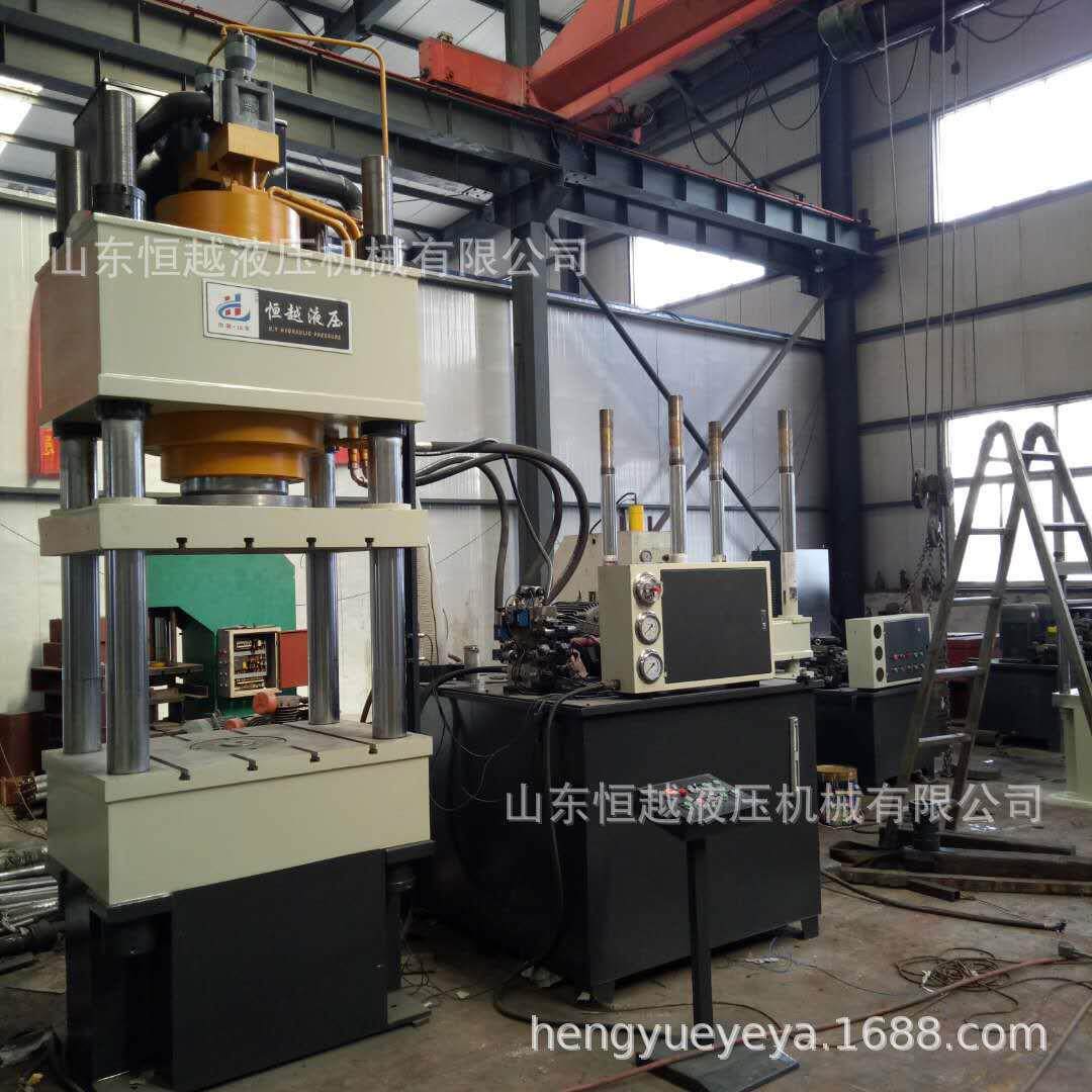 400吨大型PVC材料成型四柱液压机塑料粉末成型油压机