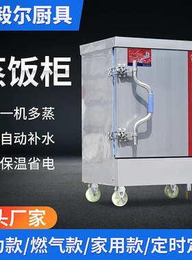 包全自动柜蒸饭炉蒸饭家用蒸饭车 车蒸电力食堂蒸饭燃气箱餐厅