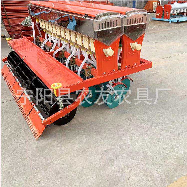 9行小麦旱稻播种机黄豆苜蓿草播种机条播下种可配平土器地轮镇压