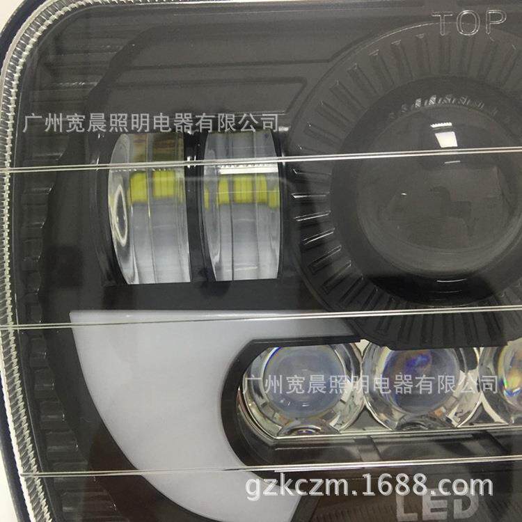 适用5x7方形牧马人大灯 7英寸吉普切诺基大灯 90W LED卡车工作灯
