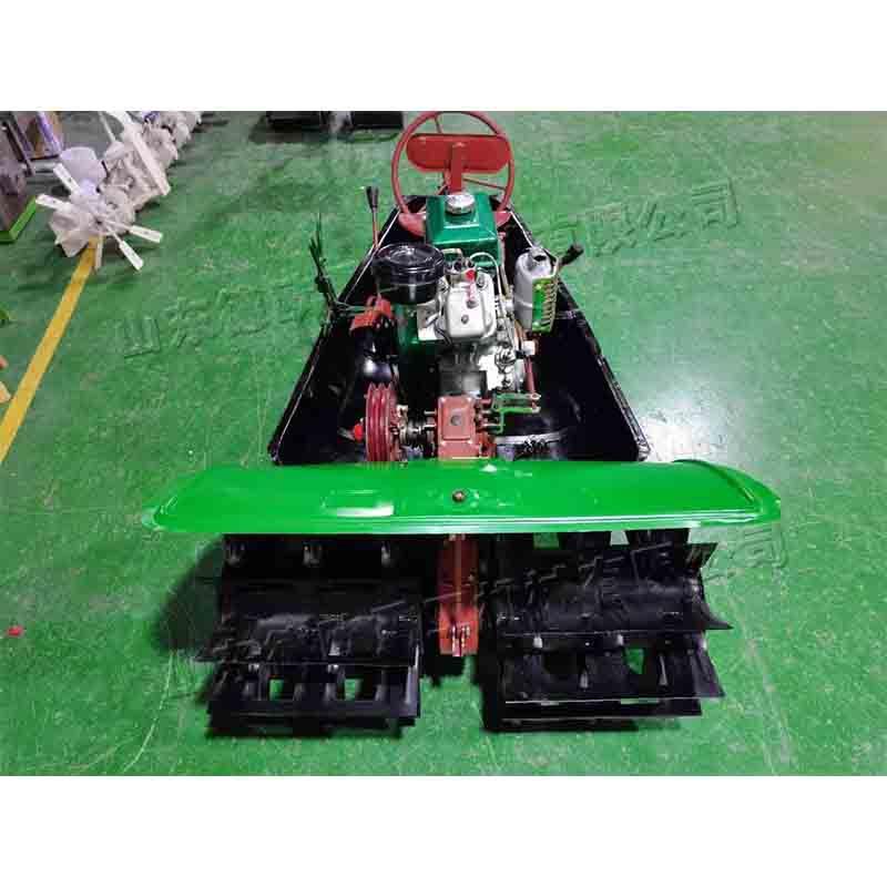 平原丘陵地区机耕船 大面积水田耕作旋耕机 农用梨田柴油机滚船