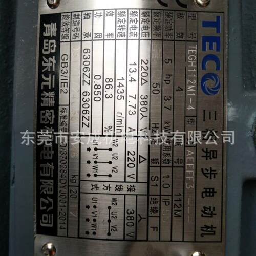 刹车电机马达厂家直销DTRTGH112M-45HP.37K4PAEEFF3E卧式