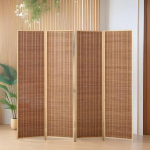 客厅卧室玄关办公室竹子屏风隔断 屏风 家居移动简约屏风小户型