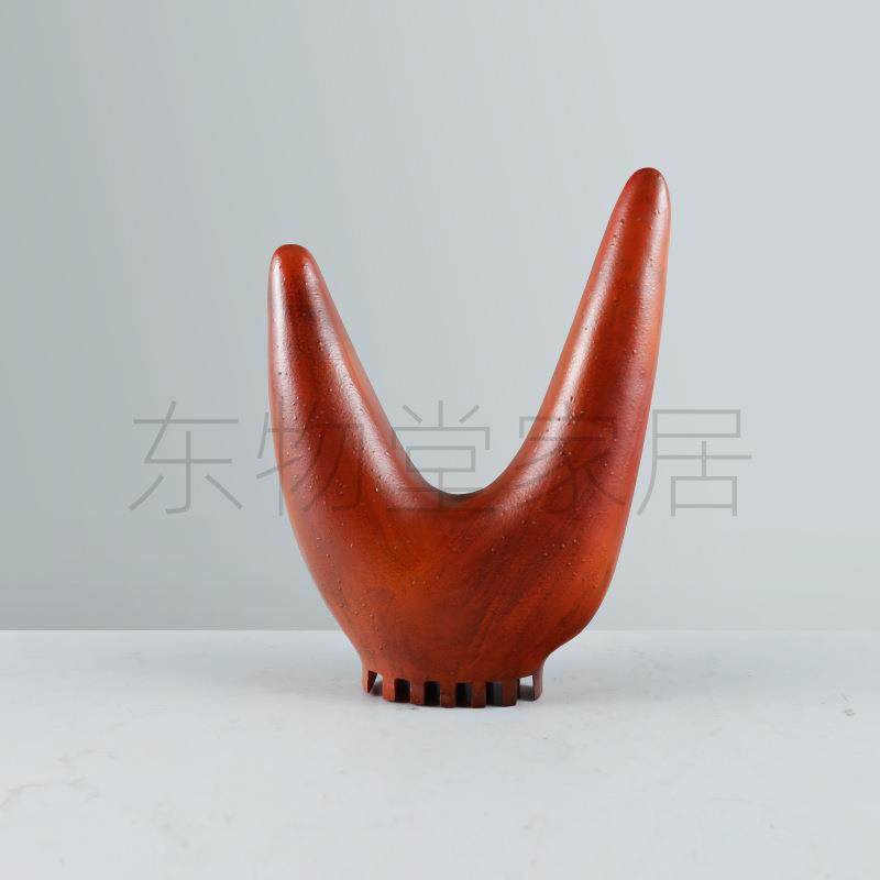 现代简约创意诧寂风树脂抽象装饰品摆件家居玄关客厅桌面软装饰品