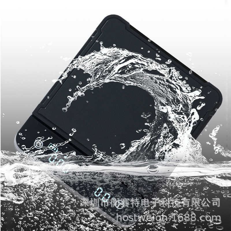 新款带防水手冲家用咖啡秤触摸屏电子秤充电厨房咖啡称3KG带计时