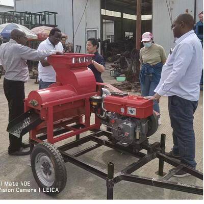 Corn thresher玉米脱粒机家用maize中型Diesel engine柴油机移动