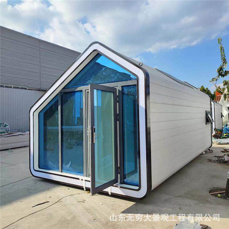 创意钢结构阳光房流浪仓设计制作按需制作钢结构太空舱民宿酒店