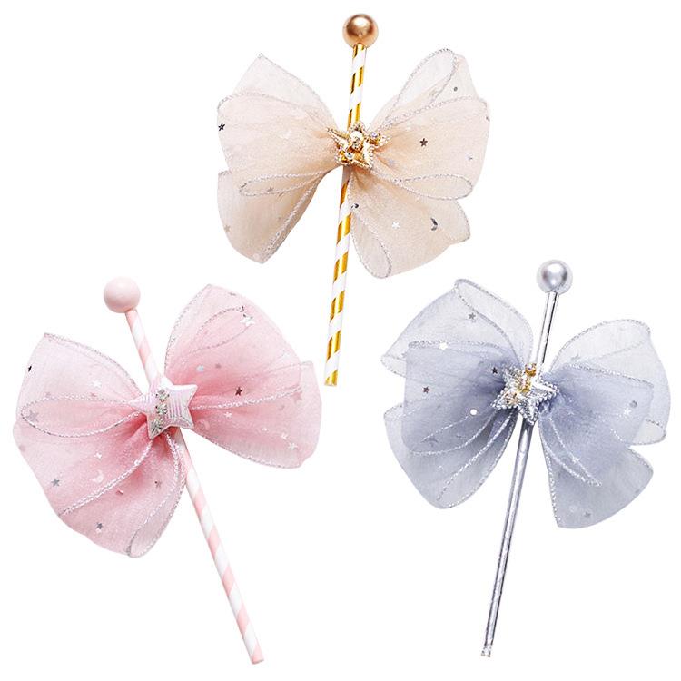 网红吸管蝴蝶结生日蛋糕装饰插牌 生日蛋糕装饰 蛋糕插卡 插件