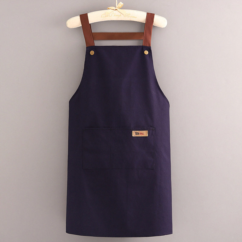 时尚帆布围裙定制LOGO印字工作服女奶茶便利店防尘防油围腰2024潮,家庭/个人清洁工具,围裙套装,淘宝优惠券,粉丝福利购,淘宝优惠卷