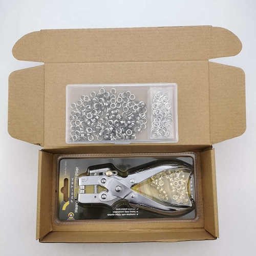 钳多功能含内径工具套装气眼5mm 配高档气眼安装套打孔200 盒装钳