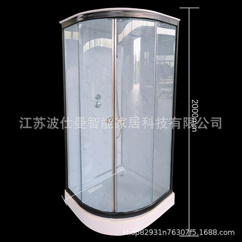 整体淋浴房浴室家用扇形玻璃简易隔洗澡一体式封闭式洗浴沐浴房
