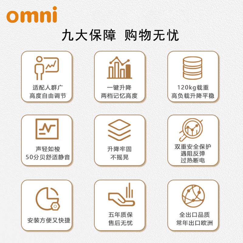 奥美丽厂家双电机二节电动智能升降桌 坐站交替学习办公家用
