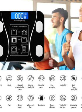 Bluetooth Scales Floor Body Weight Bathroom Scale Smart Back