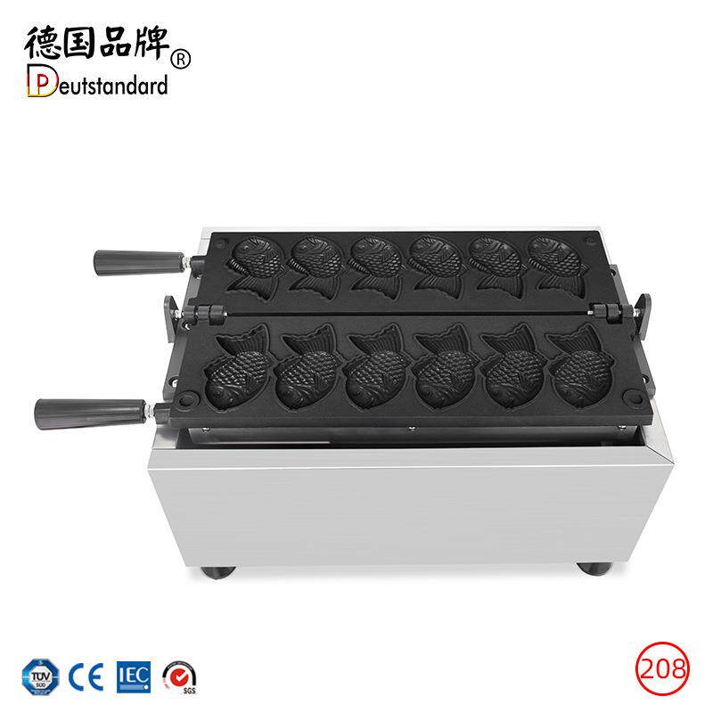 鲷鱼机烧台湾颂鲷烧机可电热鱼型烧小吃设备鱼烘培机烤饼机