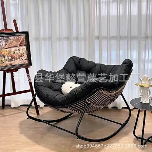 摇椅家用大人躺椅阳台椅休闲懒人卧室客厅可躺可睡窝窝懒人椅