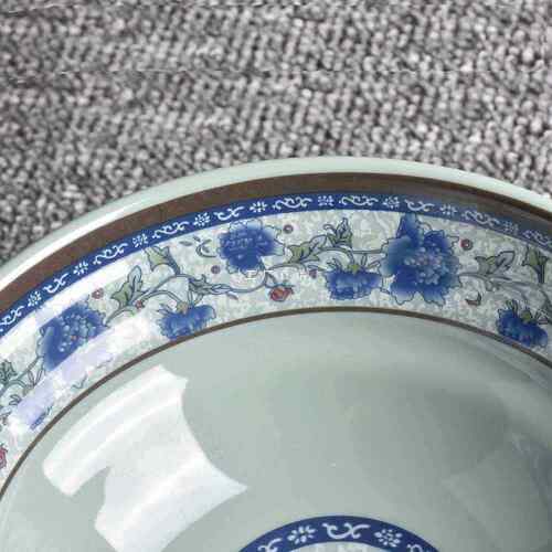 F87T789H1碗0个面装餐密胺具仿瓷碗麻辣烫大碗汤早餐店粥碗青花面