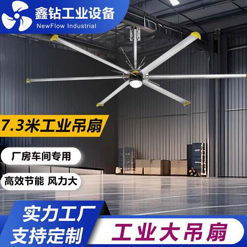 工厂厂房车间工业风扇吊扇篮球场养殖场大功率永磁工业大风扇吊扇