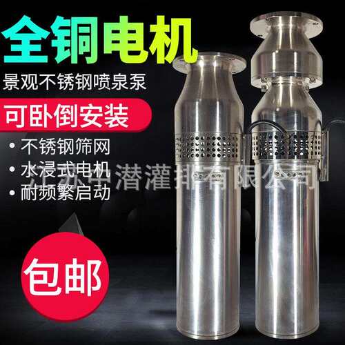 QS/QSP不锈钢304喷泉泵 多级喷泉专用泵景观假山 音乐喷泉潜水泵