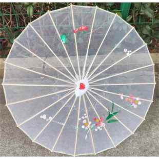 透明伞烟雨行舟舞蹈伞道具江南演出表演工艺伞民族傣族古典场舞伞