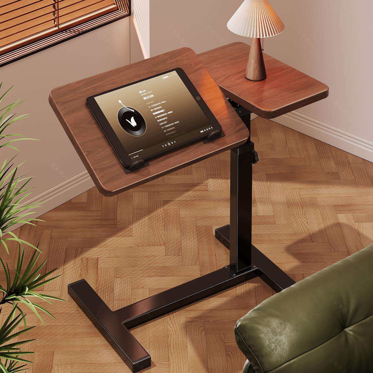 边几可移动升降电脑桌床边桌家用客厅沙发折叠书桌卧室床上学习桌