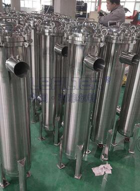 建筑安装废水处理保安袋式过滤器  立式碳钢智能保安过滤器