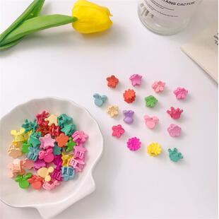 韩版儿童发夹花朵星星春天色抓夹女童卡通发卡糖果色小公主发饰