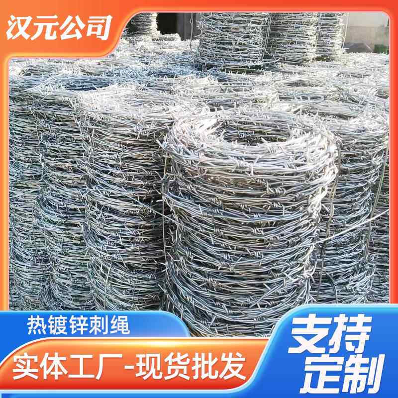 边境带刺铁丝网边防刺钢丝围栏国界隔离防护网铁蒺藜刺绳