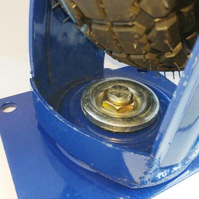 型亿通脚震轮10寸重充气轮高轮弹减橡胶手推车/平PPU板车轮打气35