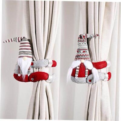 Christmas decorations, curtains and doors 圣诞窗帘扣