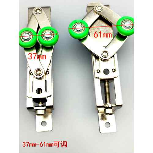 滑动门滑动门滑轮菱形可调上轨轮防风和防摇摆无声耐磨门窗配件