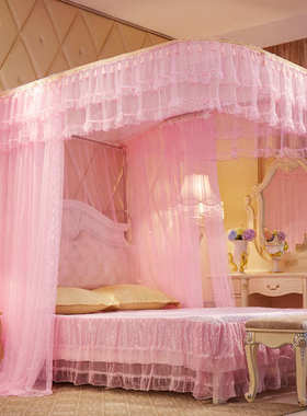 轨道1新款2m2.床.5蚊帐密家用伸缩加厚米加蚊帐u导轨.双人21型8m