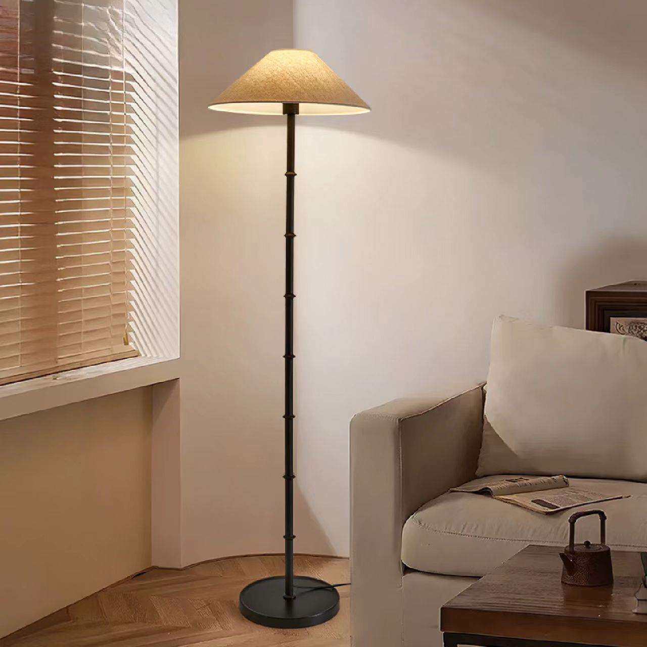 中古风落地灯客厅沙发旁卧室床头灯网红创意立式台灯氛围灯