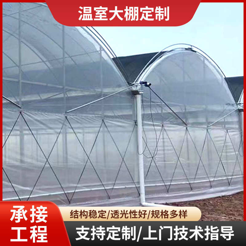 薄膜温室大棚连栋大棚骨架钢管花卉冷棚暖棚葡萄草莓种植遮阳棚